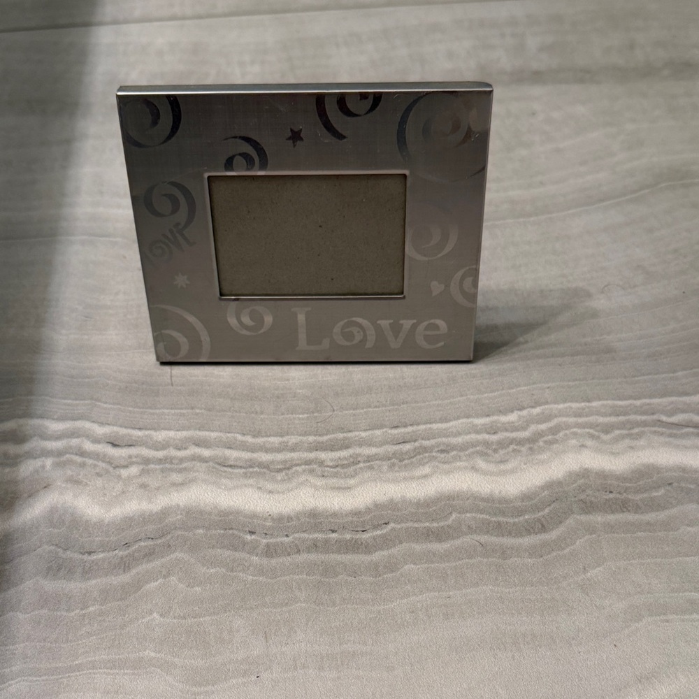 Silver Love Photo Frame